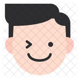 Winkle Eye Emoji Icon - Download in Flat Style