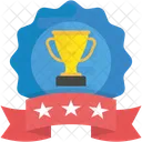 Trophy Star Ribbon Icon