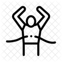 Runner Tearing Ribbon Icon