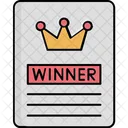 Winner sheet  Icon