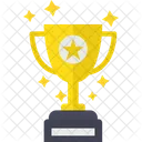 Winner Trophy Award Champ Icon