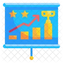 Winning Graph Graph Trophy Icon