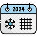 Winter Calendar 2024 Icon
