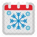 Snow Flake Calendar Icon