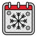 Snow Flake Calendar Icon