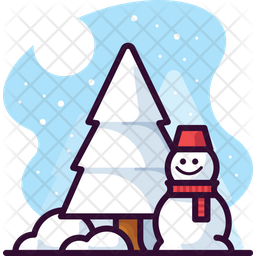 Download Winter Icon of Colored Outline style - Available in SVG ...