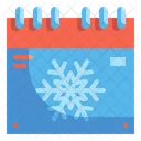 Winter Season Calendar Icon