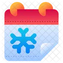 Winter Calendar Snow Icon