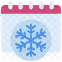 Winter Calendar Dates Icon