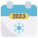 Winter 2023 Calendar Icon