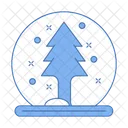Tree Ball Snowflake Icon