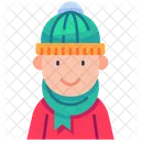 Winter Boy Clothes Kid Icon