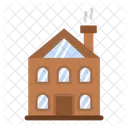 Winter Cabin House Home Icon