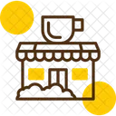 Winter Cafe Cold Weather Coffee Shop Frosty Cafe Icon