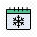 Snowflake Winter Calendar Icon