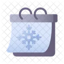 Calendar Winter Snowflake Icon