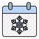 Calendar Snowflake Snow Icon