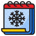 Winter Calendar Snow Day Icon