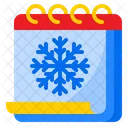 Winter Calendar Snow Day Icon