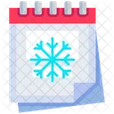 Winter Calendar Date Season Icon