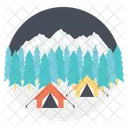 Winter Vacations Camp Icon