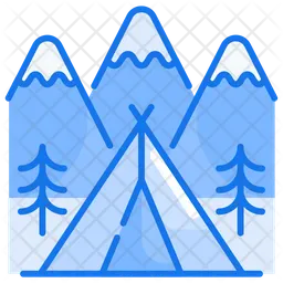 Winter camping  Icon