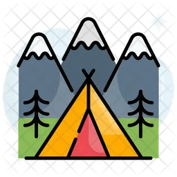 Winter camping  Icon