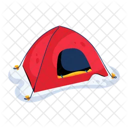 Winter Camping  Icon