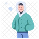Winter People Cold Icon