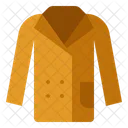 Winter Clothes Overcoat Jacket Icon