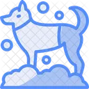 Winter Dog Cold Weather Canine Frosty Pup Icon