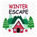 Winter Escape Snowfall House Icon