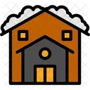 Winter Farm Frosty Ranch Cold Weather Agricultural Site Icon