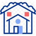 Winter Farm Frosty Ranch Cold Weather Agricultural Site Icon