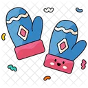 Cold Fashion Mittens Icon