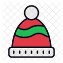 Winter Hat Pompom Accessory Icon
