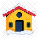 Winter Home Snowy House Home Building Icon