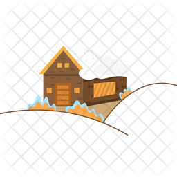 Download Free Winter House Colored Outline Icon Available In Svg Png Eps Ai Icon Fonts