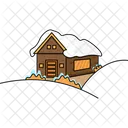 Winter House Snow Icon