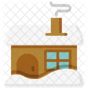 Winter House Home Icon