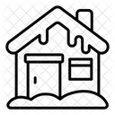 Winter House Snow Frost Icon