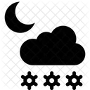 Winter Snow Night Icon
