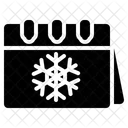 Winter Winter Calendar Snowflake Icon