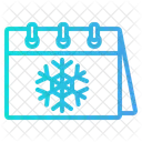 Winter Winter Calendar Snowflake Icon