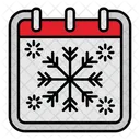 Snow Flake Calendar Icon