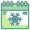 Winter Season Calendar Icon