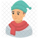 Winter Winter Fashion Boy Icon