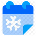Winter Calendar Snow Icon