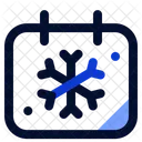 Winter Calendar Date Icon