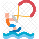 Winter Sport Kiteboard Icon